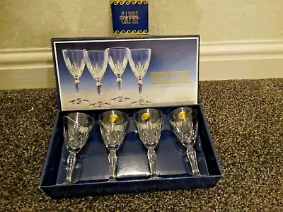 Buy 1 Box Of 4 Crystal Small Wine Glasses - Original Box • 18.95£
