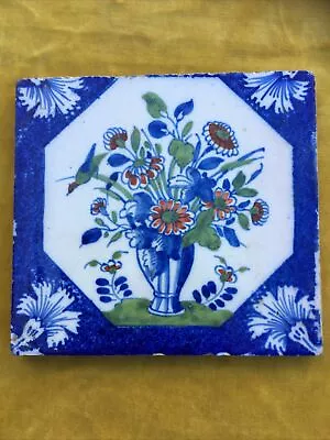 Buy Antique London Delftware Tile C.1730  Flower Vase. • 200£