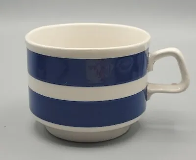 Buy True Vintage Cornish Ware Cup Hand Painted Blue & White Stripe Made In England D • 6.99£