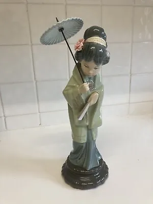 Buy LLADRO   Oriental Spring  Japanese Girl With Parasol Retired Figurine • 100£
