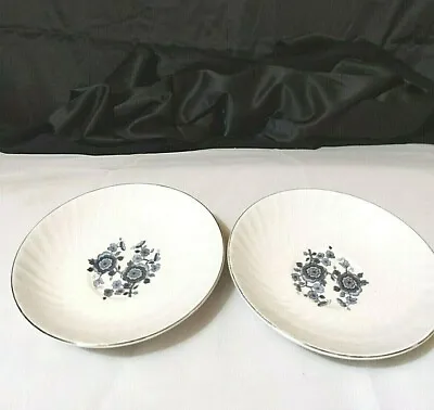 Buy Vintage Enoch Wedgwood Royal Blue Saucers Ironstone Lot Of 2  5 1/2  Preowned • 14.96£