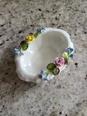 Buy Small Coalport Bone China Bowl With Flowers, Excellent Condition • 0.99£