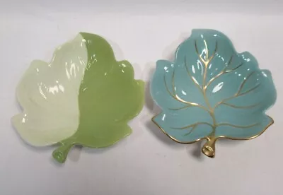 Buy Carlton Ware Trinket Tray Dishes Pair Leaf Small Serving Plate Vintage 2361 • 20£