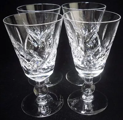 Buy Set 4 X Stuart Crystal Glengarry Cambridge Port Sherry Cordial Glasses 4 H • 12.99£