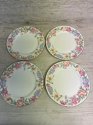 Buy 4 X Royal Albert English Bone China 'Fair View' Pattern Side / Salad Plates • 17£