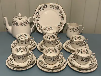 Buy Crown Staffordshire Tea Set Pear Blossom Pattern Floral Decorated • 85£