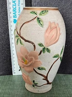 Buy Vintage Brentleigh Ware  Flower Relief Vase • 10£