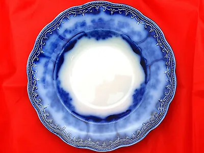 Buy Antique 1820-1860 Pountney & Co 'bristol' Blue And White - 'flow Blue' 10  Dish • 23.99£