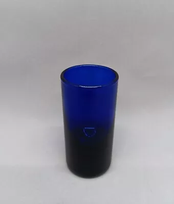 Buy Vintage 1990's Cobalt Blue Glass 3  Tall Shot Glass • 12.28£