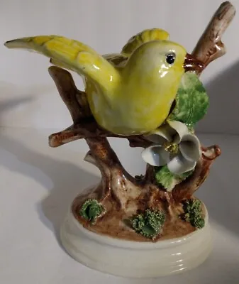Buy Vintage Pottery Nora Fenton Porcelain Yellow Bird On A Floral Branch Italy 152-8 • 17.52£