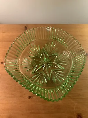 Buy Green Vintage Square Fruit Bowl Beautiful Condition 7.5” X 7.75” Approx Lovely • 7.50£