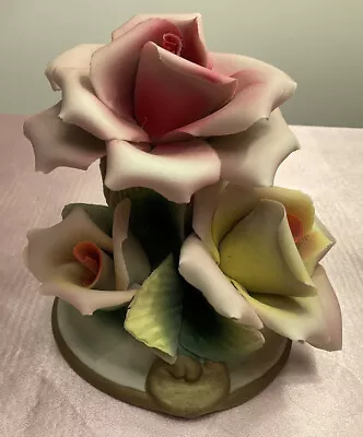 Buy Capodimonte Italian Porcelain Flowers. Beautiful Immaculate Condition • 59.99£