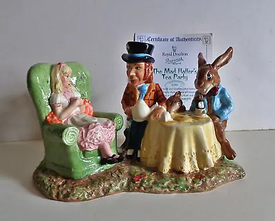 Buy Discontinued BESWICK WARE  ' THE MAD HATTER'S TEA PARTY ' LTD EDITION WITH CERT. • 44.95£