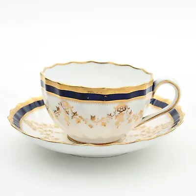Buy Copeland China Cup And Saucer Cobalt Blue And Gilt For Osler Designers London • 25£