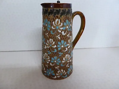 Buy Doulton Lambeth Slaters Patent Stoneware 17cm Jug With Metal Pouring Lid • 34.99£