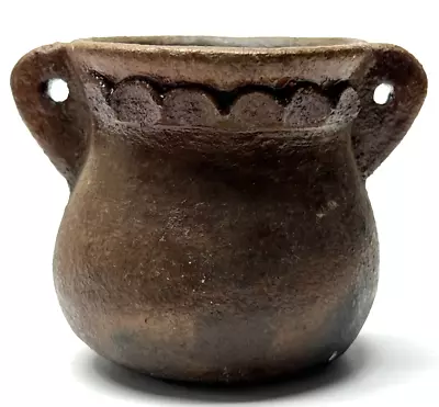 Buy Old Primitive Navajo Native American Pottery Jar Double Handled Pot Amphorae • 124.22£