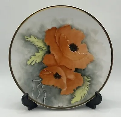 Buy Vintage Thomas Germany Plate Orange Poppy Design, 21cm, Decorative & Collectable • 14£