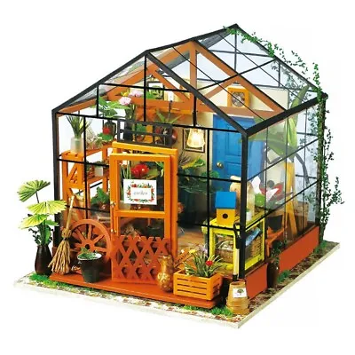 Buy 🇬🇧Cathys Flower House ROBOTIME Rolife DIY 1:24 Miniature Doll House Puzle Gift • 31.99£