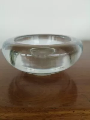 Buy Vintage Orrefors Sweden Clear Glass Bowl Signed Rare Scandinavian Glassware • 45£