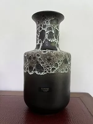 Buy Blakeney Pottery Lava Vase Black 70s Vintage P5 P 5 • 30£