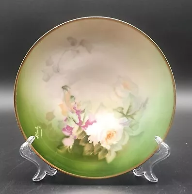 Buy Antique Thomas Sevres Bavaria Mentone Roses Hand Painted Charger Plate Signed • 16.30£