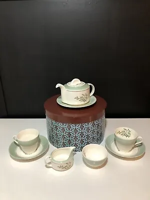 Buy Vintage Pottery Mid Century Art Deco 8 Piece Tea Set Gift • 50£
