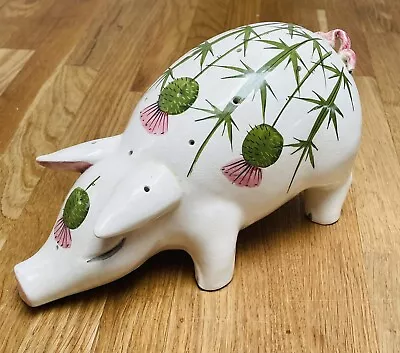 Buy Large Vintage Plichta Pig With Thistle Pattern - Wemyss Style  • 149.99£