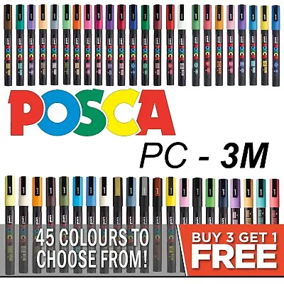 Buy UNI POSCA Paint Pens Art Markers - PC-1M PC-1MR PC-3M PC-5M PC-8K PC-17K PCF-350 • 99.99£