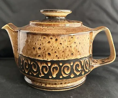 Buy Vintage Teapot Iden Pottery Rye Sussex Brown Honey Glaze Handmade 6” Tall • 14£