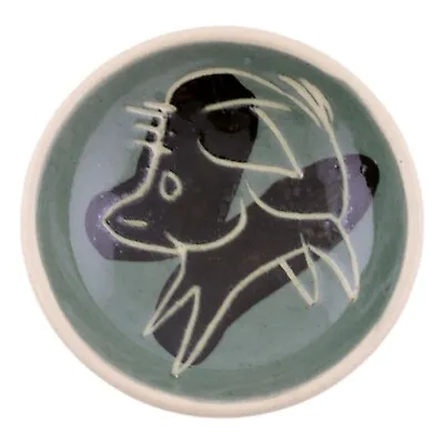 Buy Early BRIGLIN Pottery Sgraffito Abstract Decoration Dish DOG 1950's • 25£