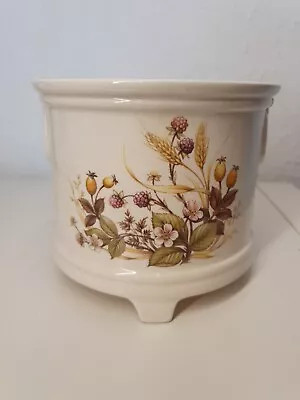 Buy  St Michael Vintage Ceramic Pot Planter  Harvest Made In England Footed Plant • 14.99£