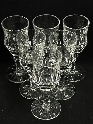 Buy Galway Irish Crystal Old Galway Cordial Glasses 4-1/8  Set Six (6) Discontinued • 104.71£