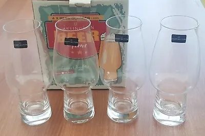 Buy Set Of 4 Dartington Beer Glasses - 40cl - Ale / Beer Time - Four Pack Glass X 4 • 14.99£