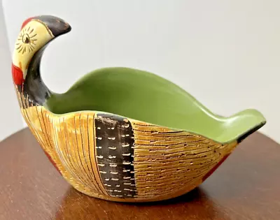 Buy Vintage Bitossi Goodfriend Pheasant Bird Pottery Bowl Italy Aldo Londi 6  • 75.73£