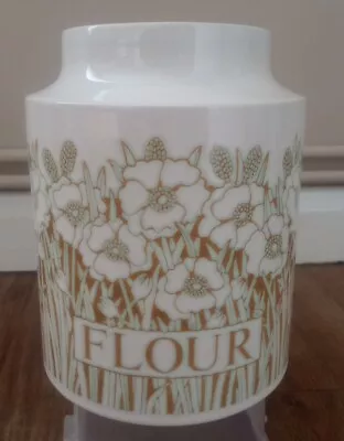 Buy Vintage Hornsea Pottery Fleur Flour Storage Jar, No Chips Or Scratches, No Lid. • 11.99£