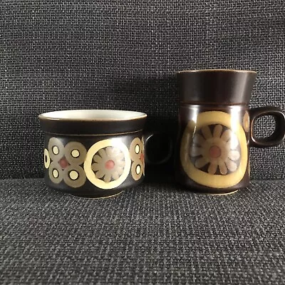 Buy Denby Pottery - Arabesque - Tea Cup And Coffee Cup • 14.99£