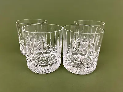 Buy 4 Royal Doulton Signed Hampstead Cut Crystal 12oz Rummer Glass Tumblers 3 1/2'' • 471.60£