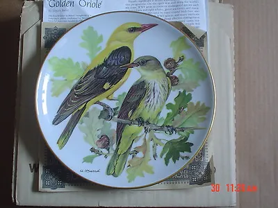 Buy Golden Oriole Collectors Plate Boxed With Paperwork • 10.99£