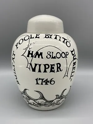 Buy RARE POOLE POTTERY HM SLOOP VIPER GINGER JAR AND COVER 18cm High • 75£