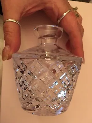 Buy Beautiful Vintage,  Quality Lead Crystal Candle Holder Mini Decanter , 9cm Tall • 12.99£