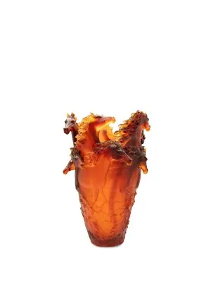 Buy Daum Amber Horse Magnum Vase  -  100% Crystal • 34,772.99£