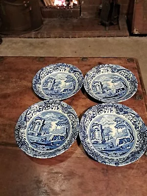 Buy 4x Italian Blue Spode Cereal Bowls (Db) • 29.99£