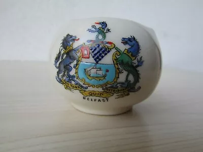 Buy Crested Ware Arcadian China 'belfast' Small Vase A&s Stoke On Trent. • 14.95£