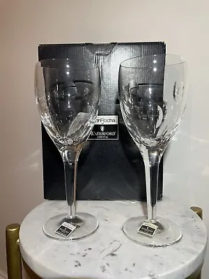 Buy BNIB 2X John Rocha Waterford Crystal Wine Glasses • 37.44£