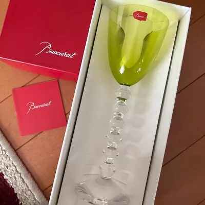 Buy Baccarat Vega Fortissimo Light Green Tall Wine Glass Tableware With Box UsedMint • 139.15£
