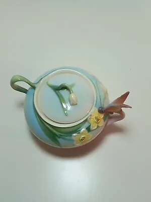 Buy Franz Fine Porcelain Collection - Butterfly Sugar Jar - Design Sculptured XP1877 • 75£