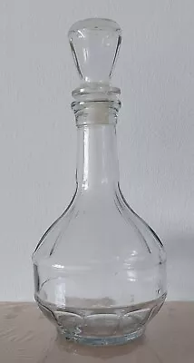Buy Vintage Clear Cut Glass Wine LIQUER Decanter With Lid 0.5L • 11.90£