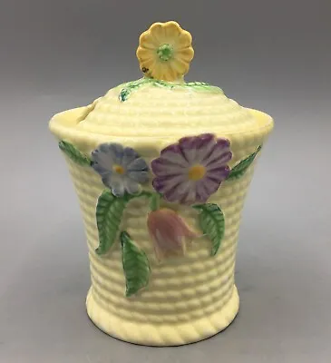 Buy Vintage Carlton Ware Australian Design 'Flowers & Basket' Pattern Preserve Pot • 40£