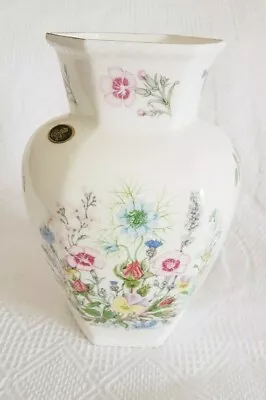Buy Vase ~ Wild Tudor By Aynsley ~ Fine Bone China ~ Wild Flowers ~ 18.5cm Tall • 17.99£