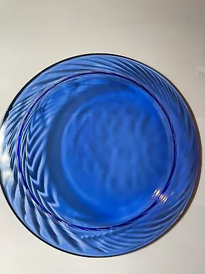 Buy Vintage Pyrex Glass Blue Swirl 7 1/2  Salad Plate • 7.69£